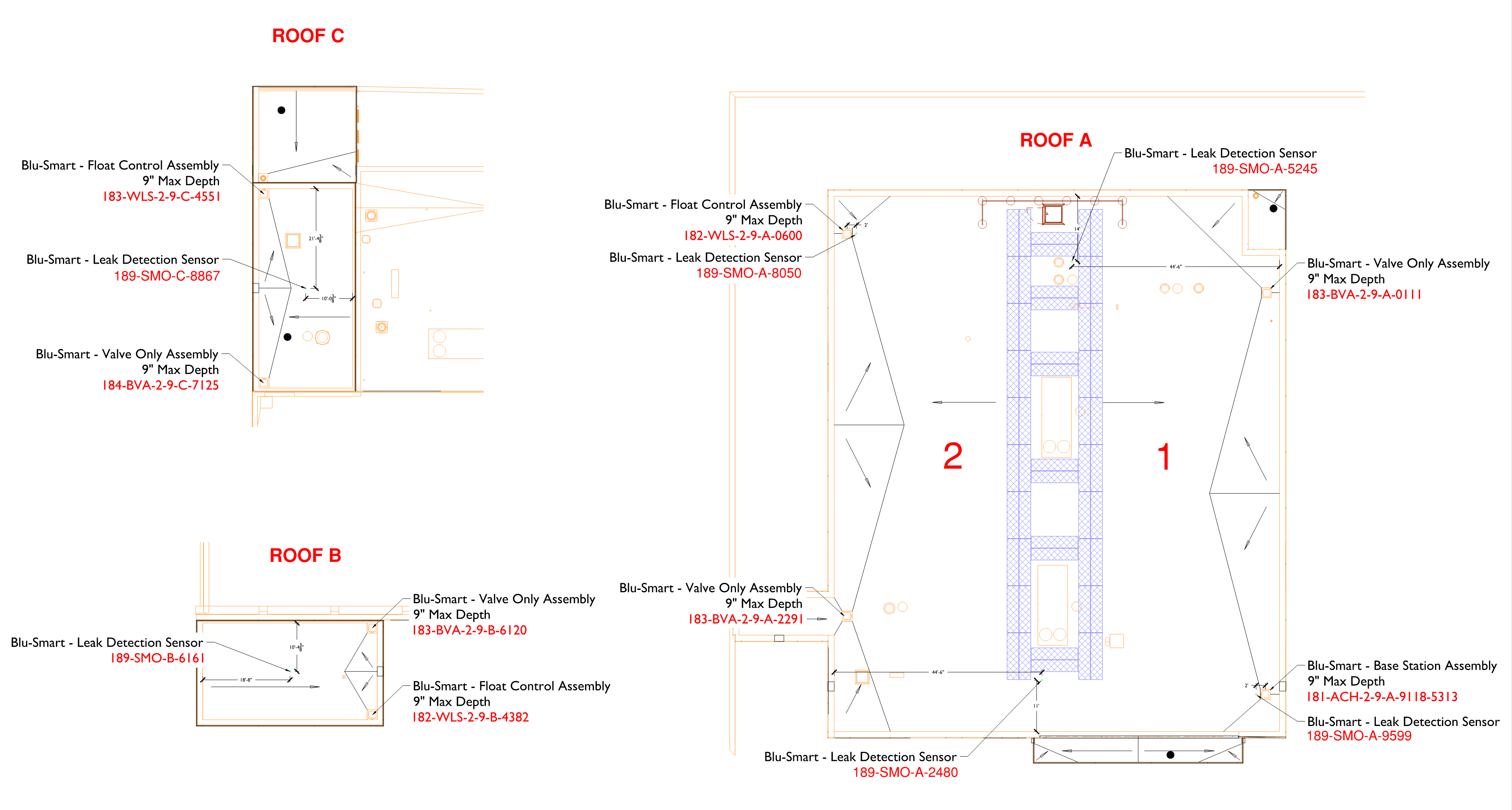 Marple roof plan